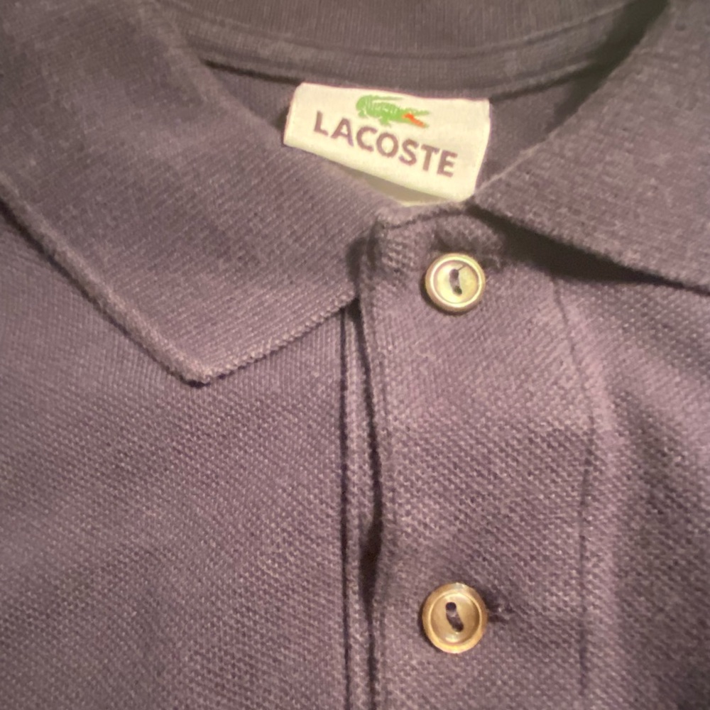 Lacoste Men’s Polo - Navy Blue - Size 4 (Medium)